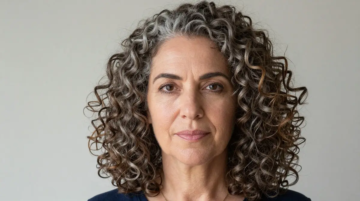 Salt and Pepper Natural Curls