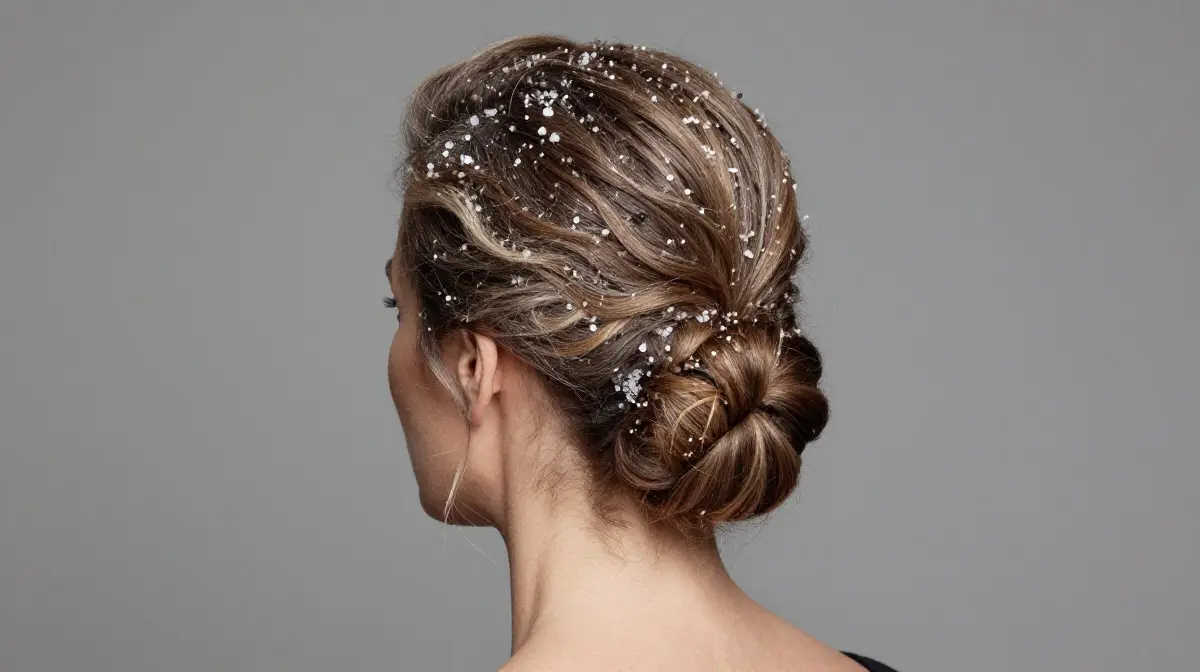 Salt and Pepper Updo for Elegance