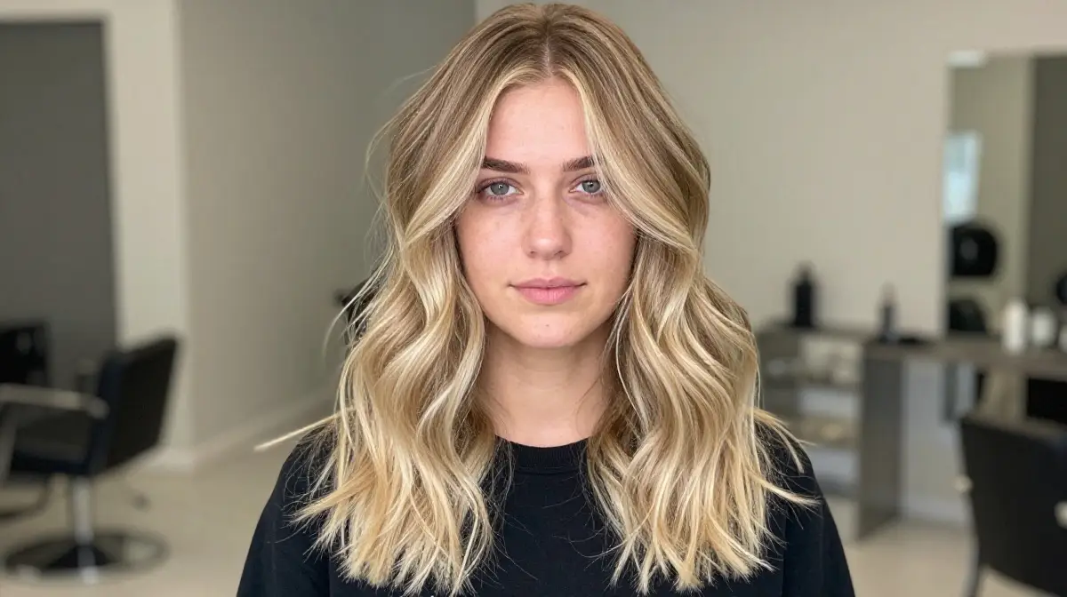 Sandy Blonde Balayage for Winter