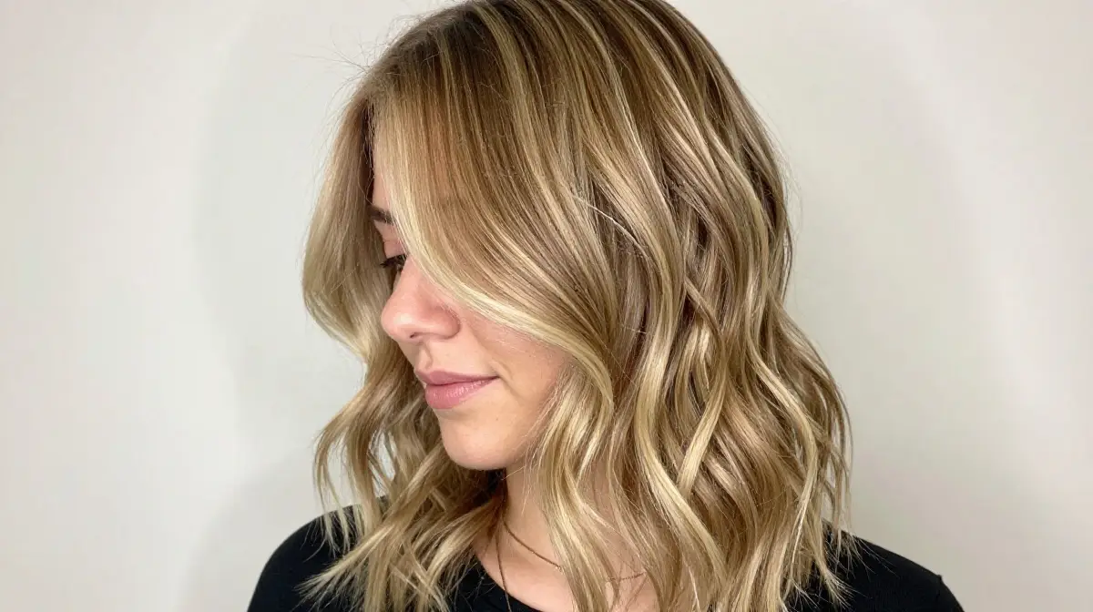 Sandy Blonde Highlights