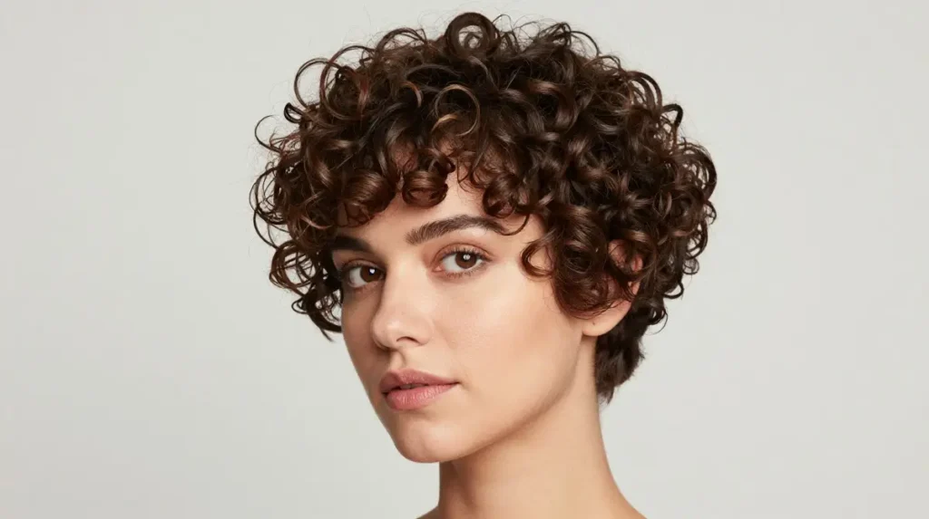 Shaggy Pixie for Curly Hair
