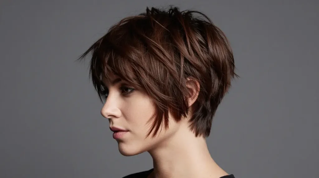 Shaggy Pixie for Fine Hair