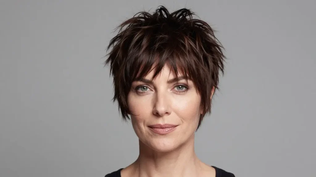 Shaggy Pixie for Women Over 50
