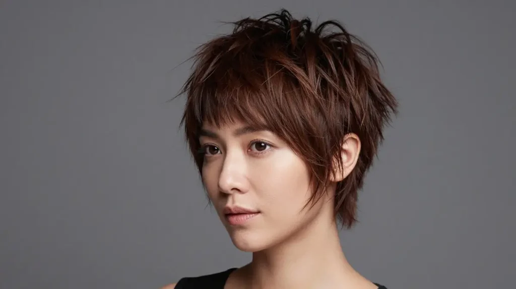 Shaggy Pixie with Face-Framing Layers