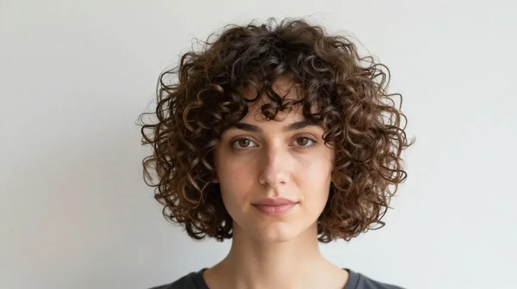 Short Curly Hair Modern Style