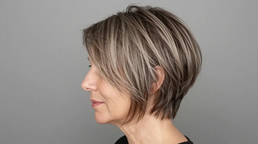 Short Wispy Layered Cut for Fine Hair