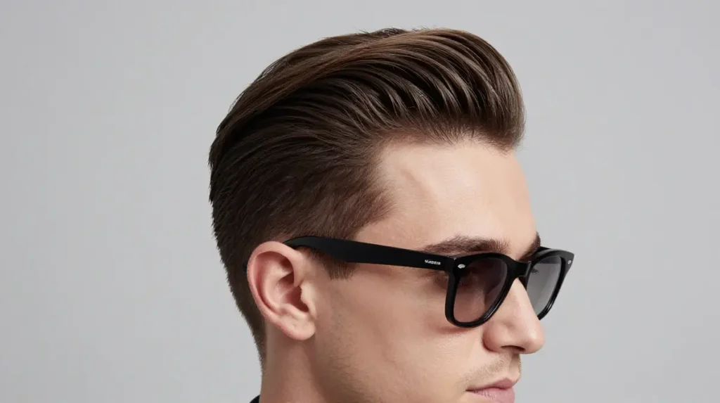 Side Part with Glasses