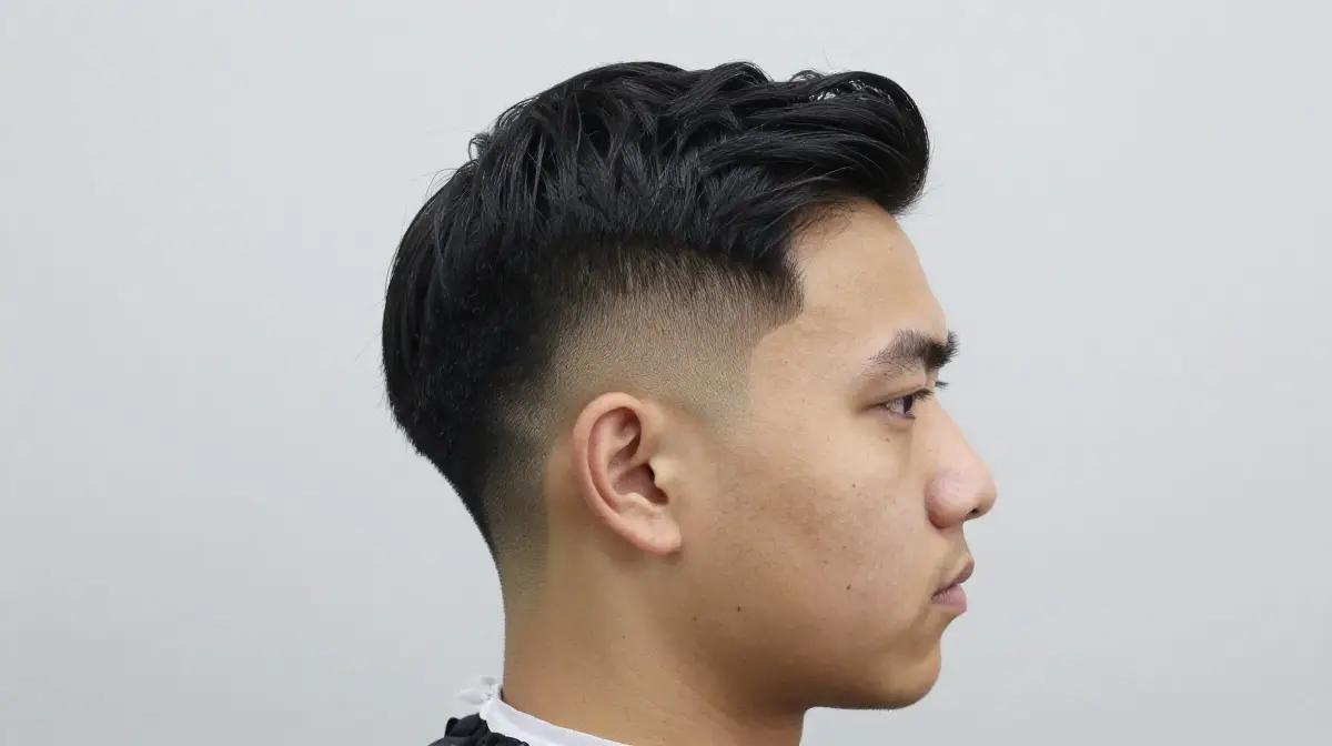Side Part with High Fade