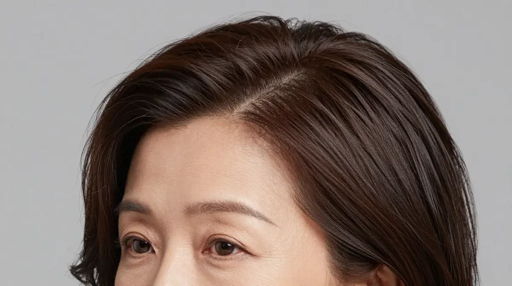 Side Part with Volume for Fine Hair at 60