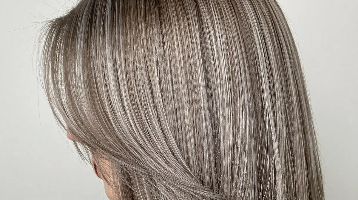 Silver Highlights on Light Brown Hair
