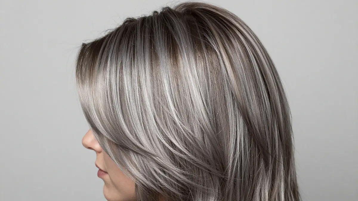 Silver Highlights with Root Shadow