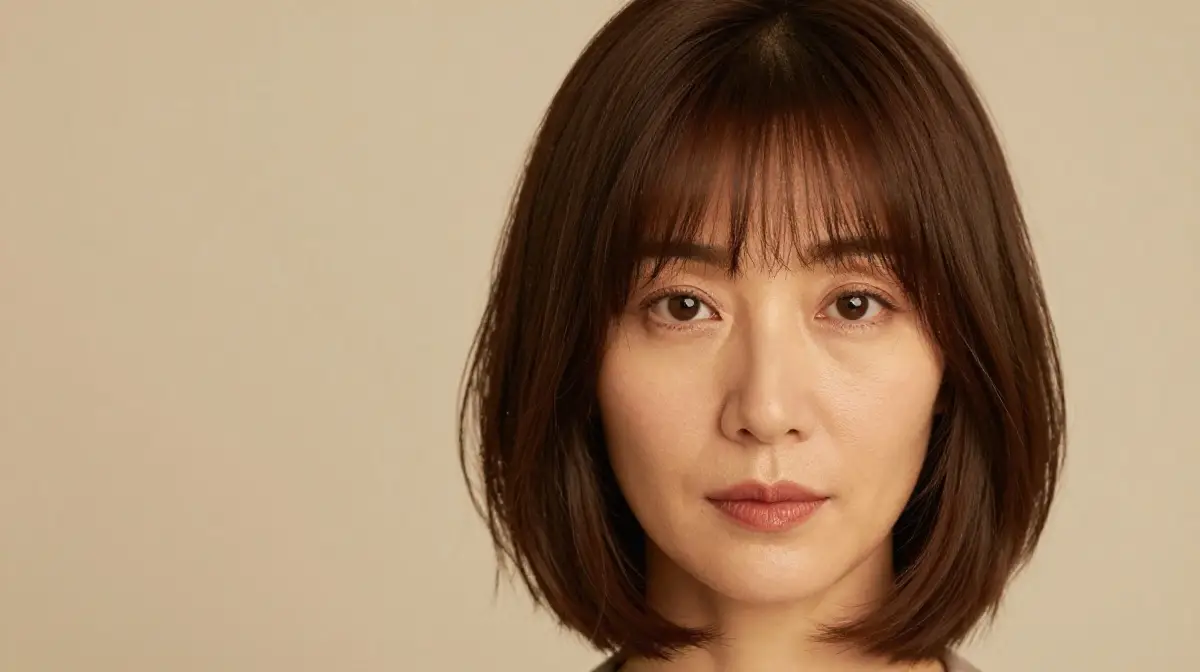 Sleek Layered Bob with Fringe