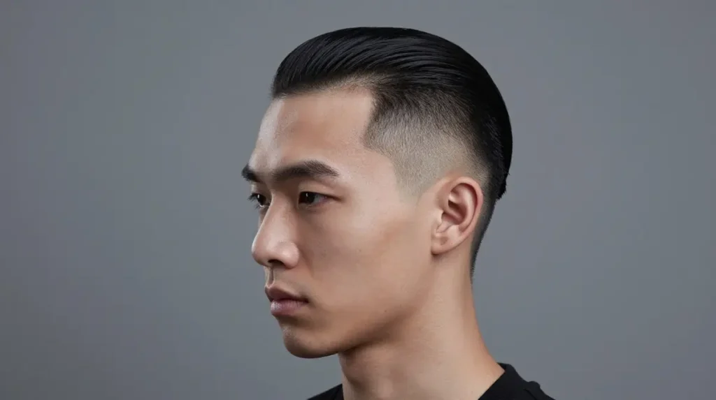 Slick Back Undercut for Asian Men