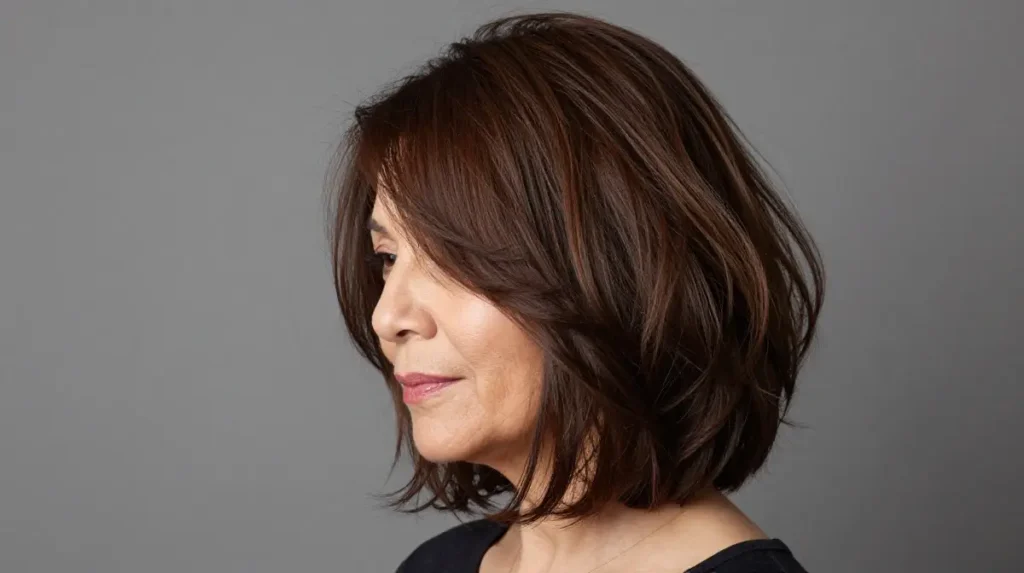 Soft Wave Layered Bob for Thin Hair
