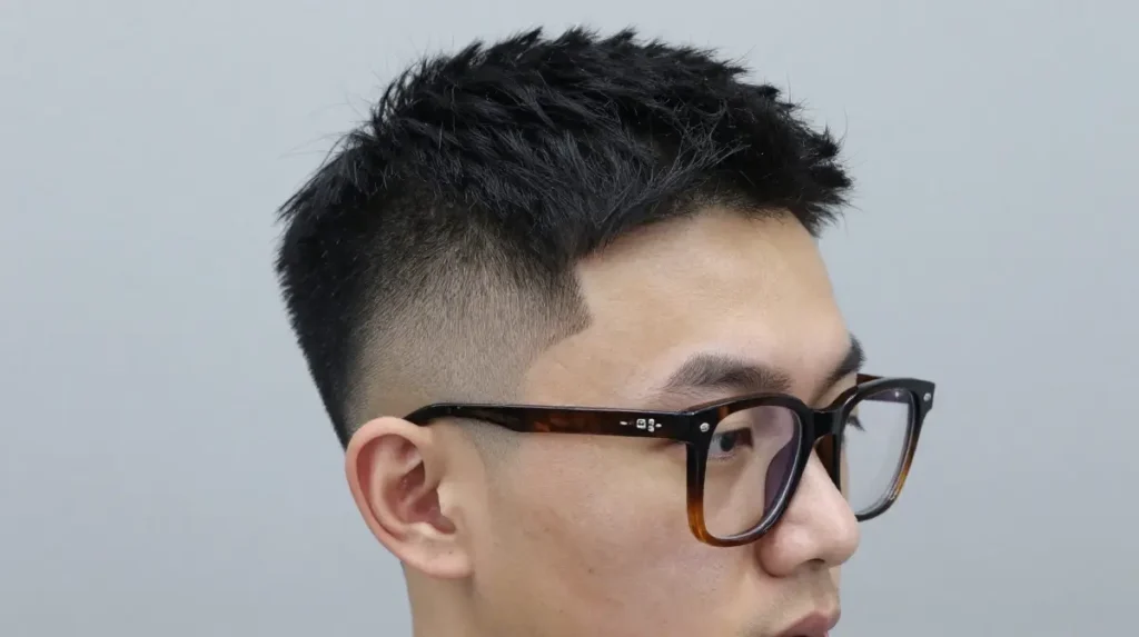 Taper Fade with Glasses