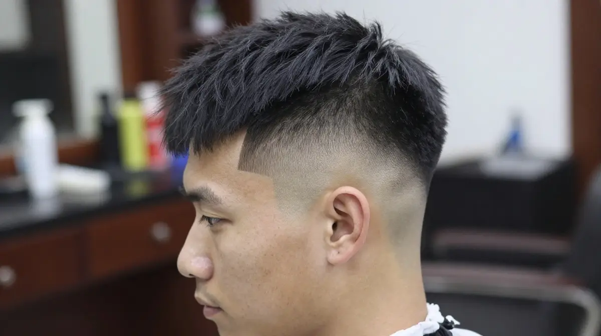 Taper Fade with Side Design