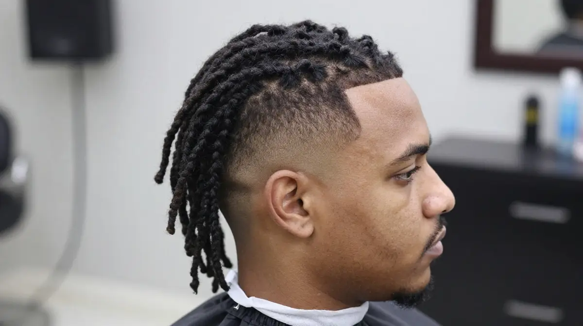 Temple Fade with Dreads