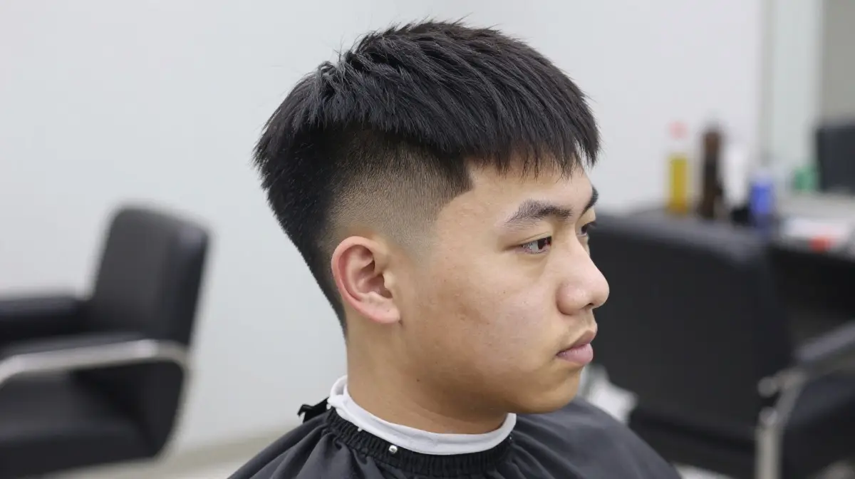 Temple Fade with Fringe