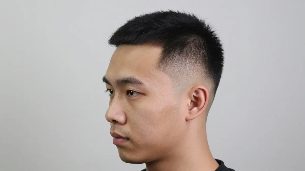 Temple Fade with Natural Hair