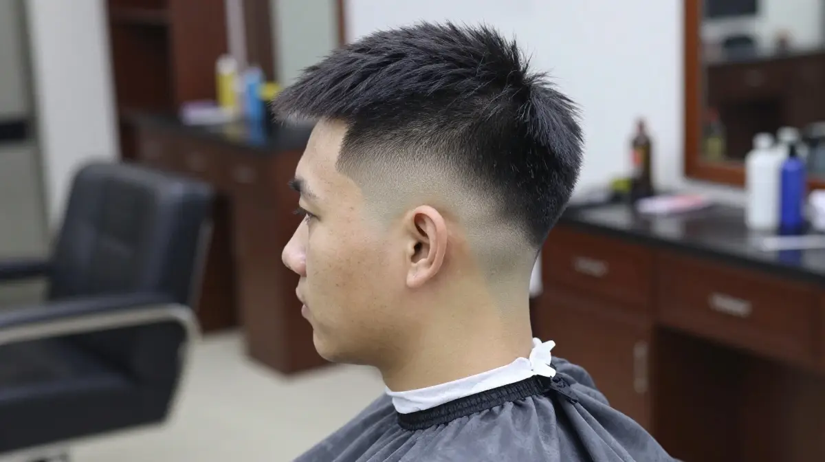 Temple Fade with Taper