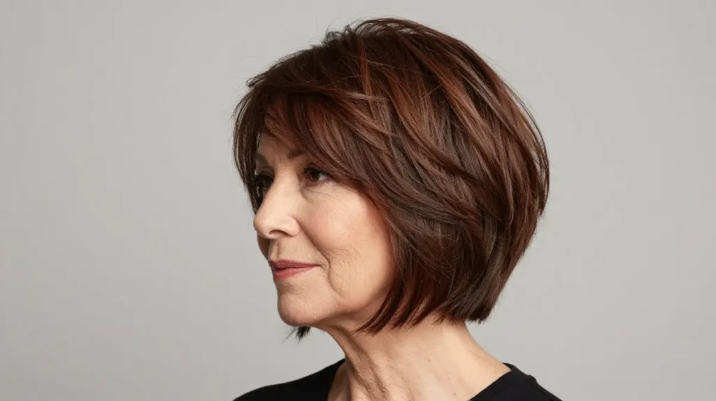 Textured Crown Layered Bob