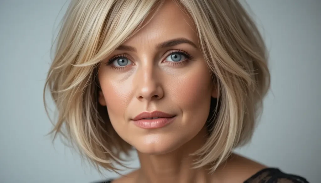 The Blonde Highlighted Short Bob