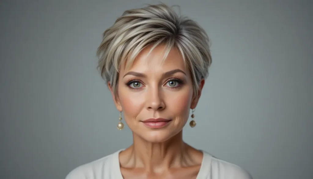 The Layered Pixie Cut for Fine Hair Volume