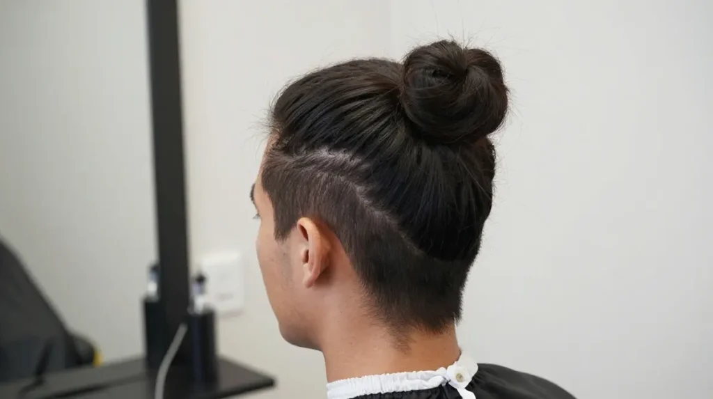 The Man Bun for Long Hair Management