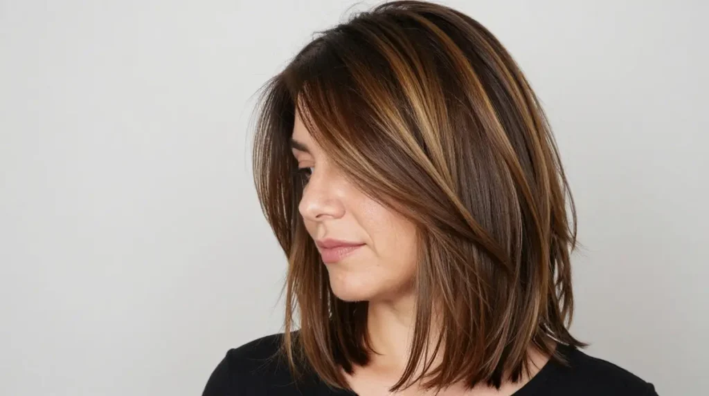 The Medium Shag With Balayage Color