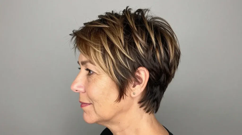 The Pixie Cut With Highlights for Dimensional Color