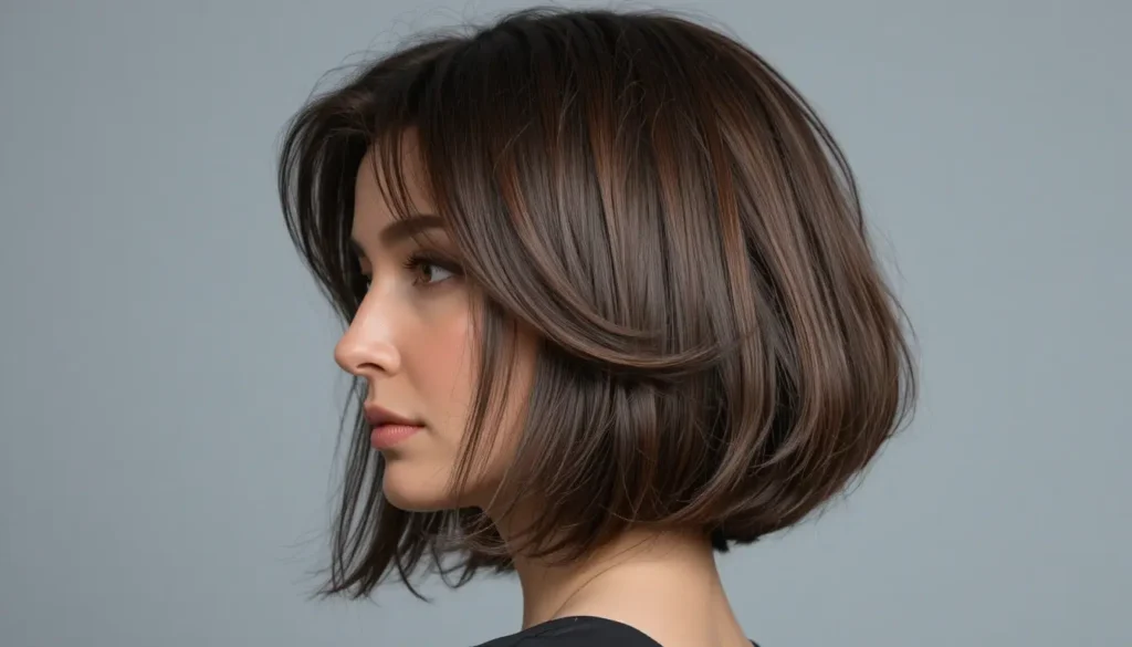 The Short Layered Bob With Volume