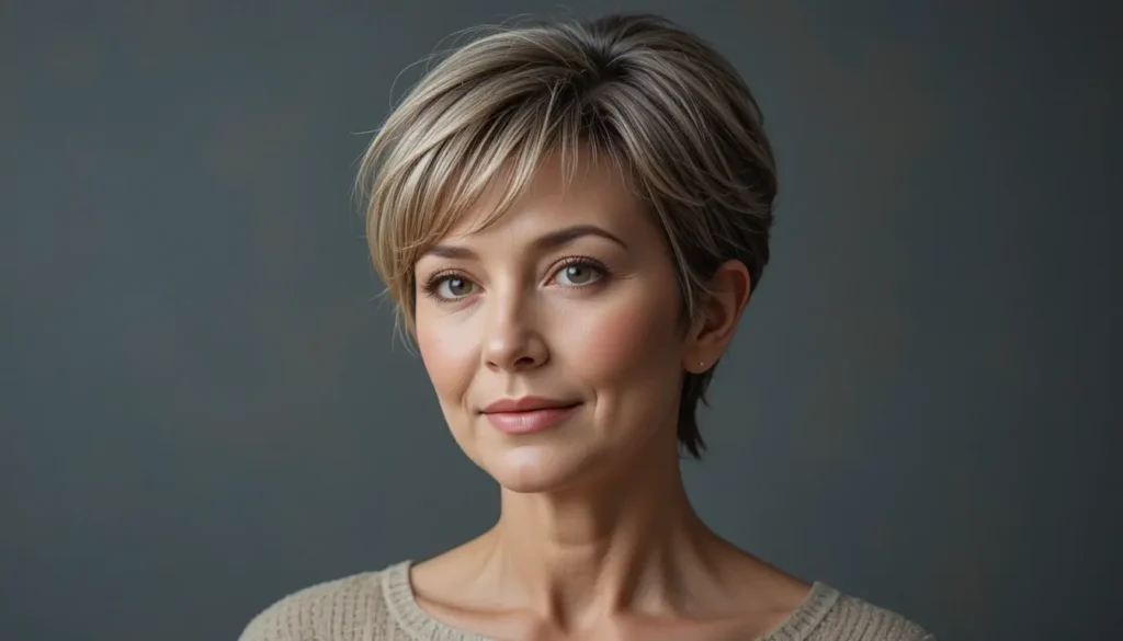 The Short Style for Round Faces and Thin Hair
