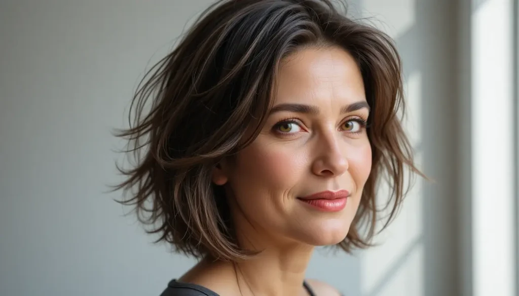 The Short Textured Bob for Low Density Hair