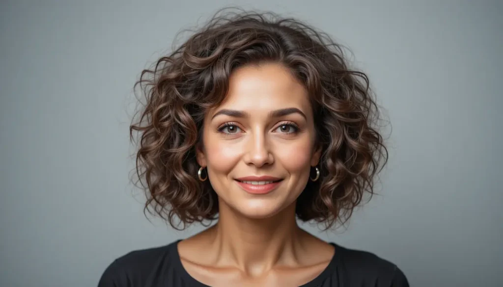 The Soft Curly Short Bob for Natural Texture