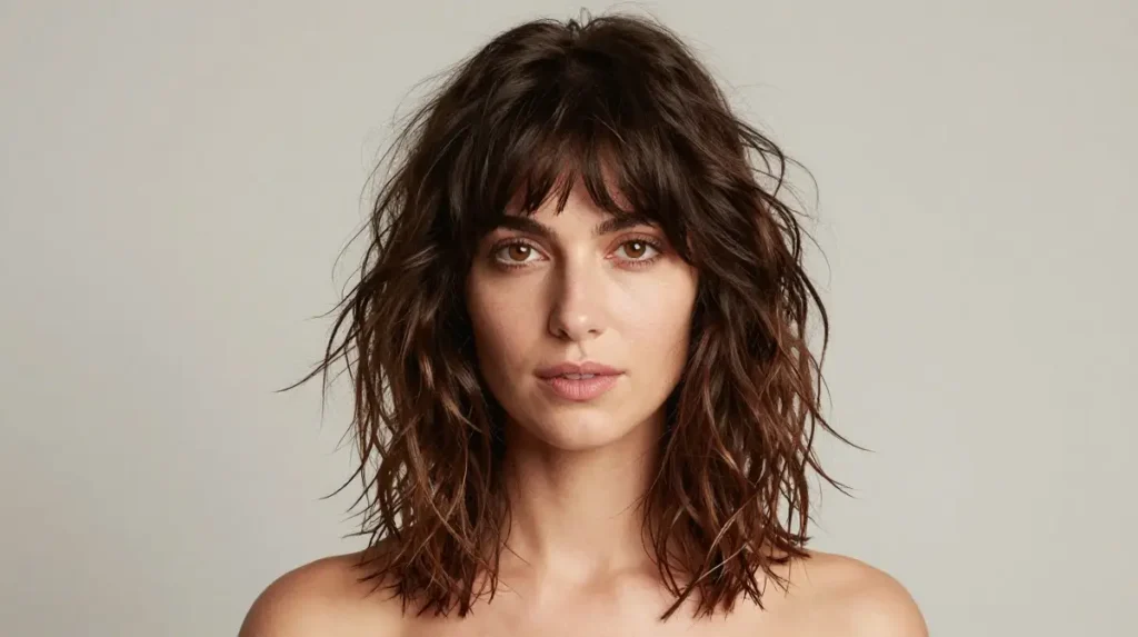 The Wavy Hair Medium Shag