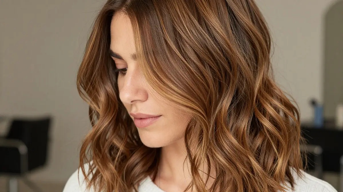 Toffee Balayage on Brunette