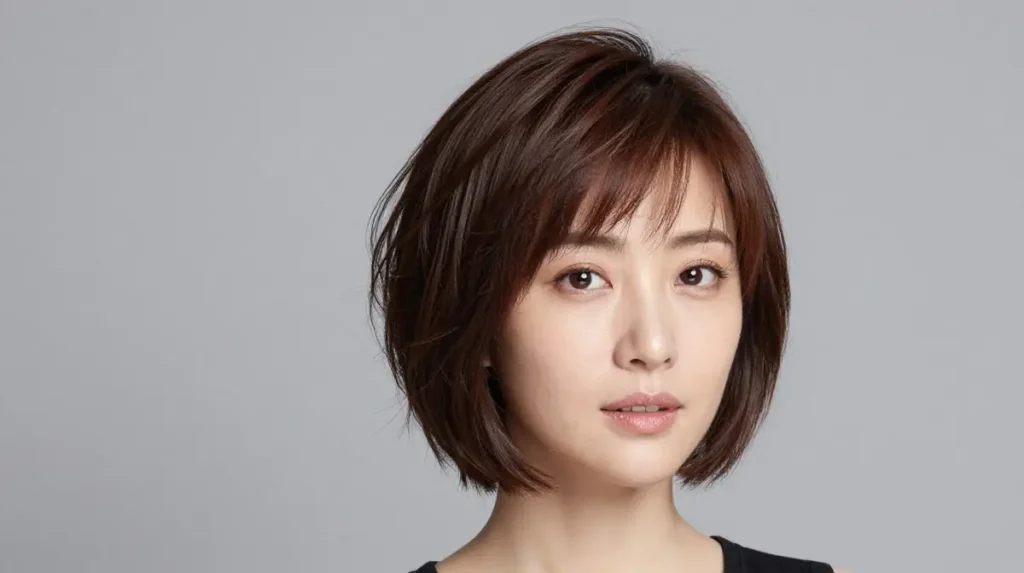 Volume at Crown Short Style Round Face