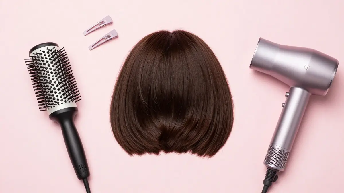 Volumizing Bob with Bangs for Thinning Hair