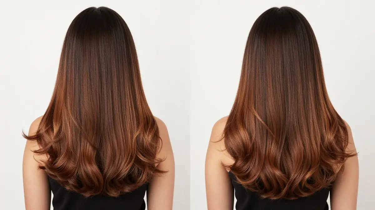 Warm Dark Caramel Ombre