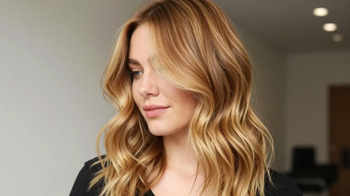 Warm Golden Blonde Balayage