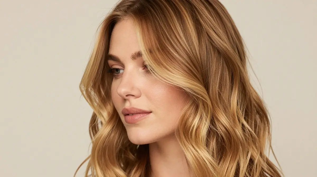 Warm Honey Blonde Highlights