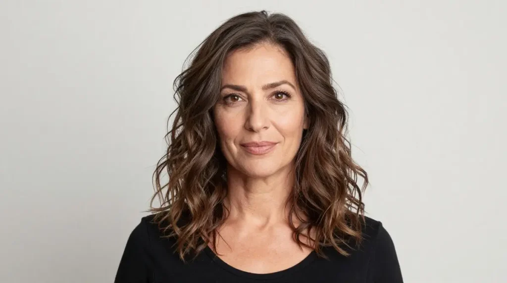 Wavy Lob for Women Over 40