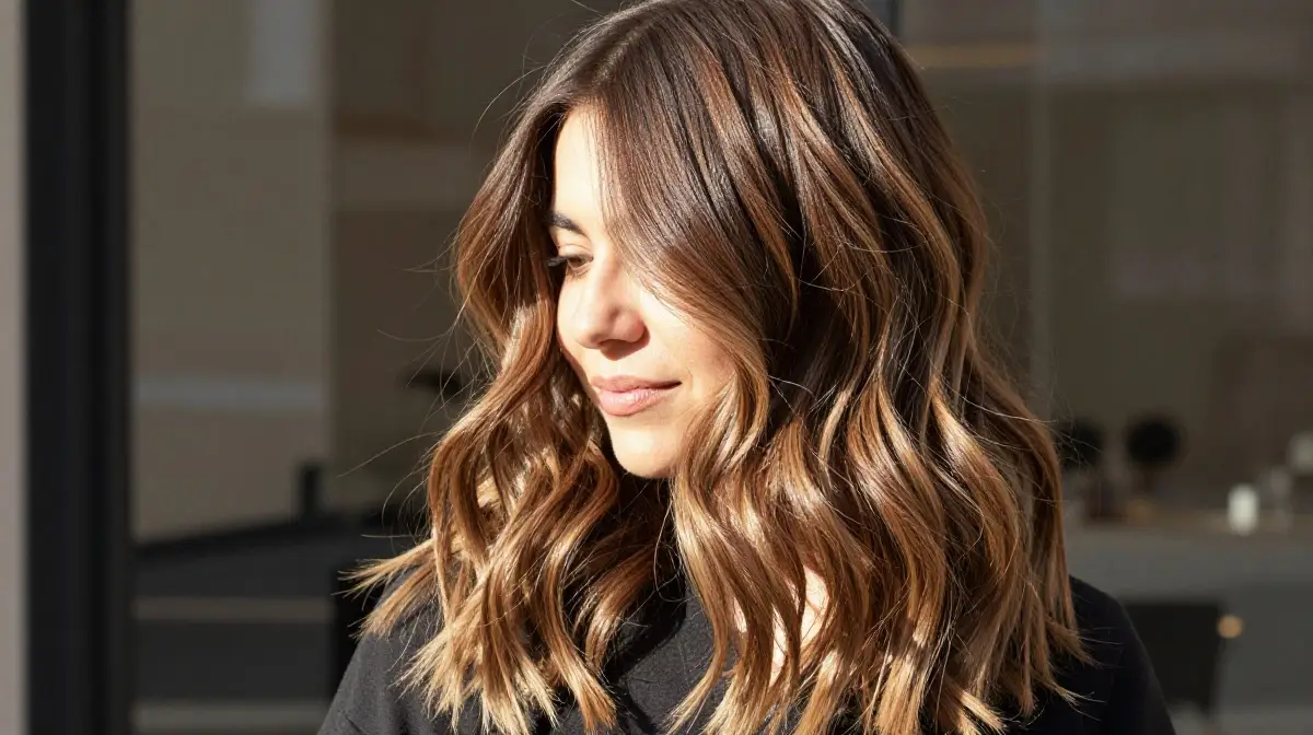 Winter Sun-Kissed Brunette Balayage