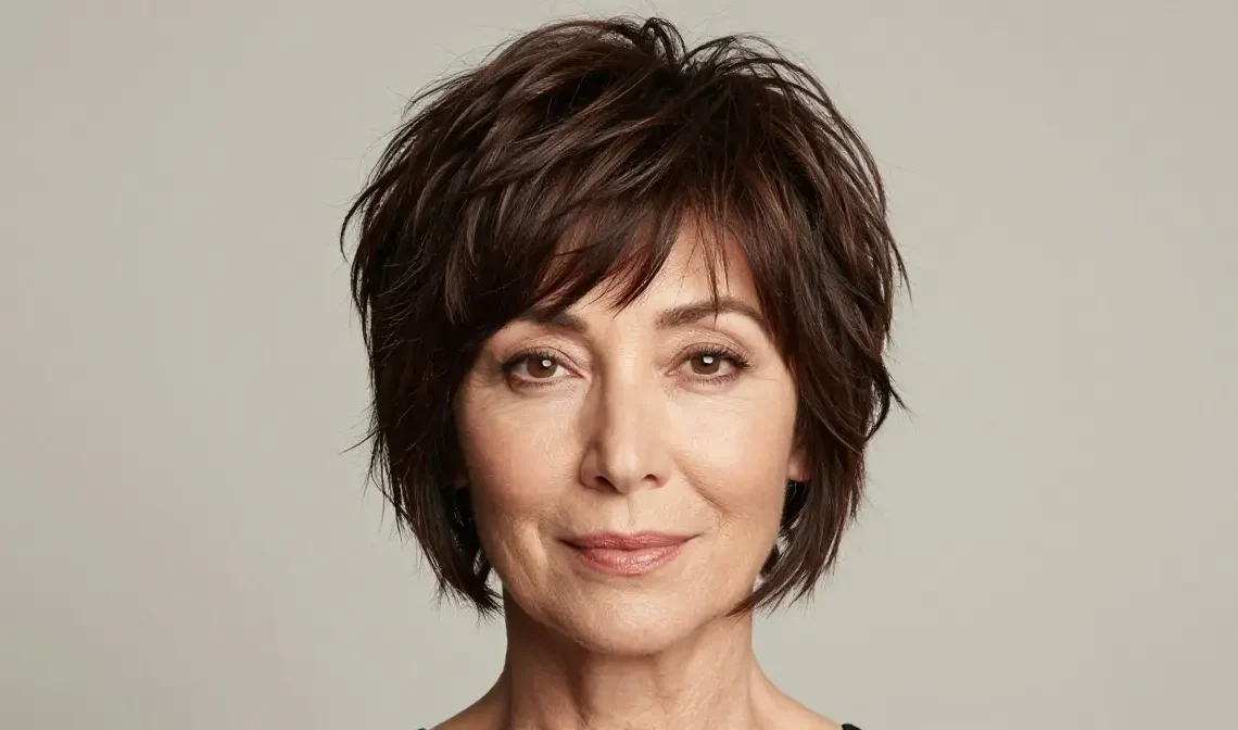 short shag haircuts for women over 50