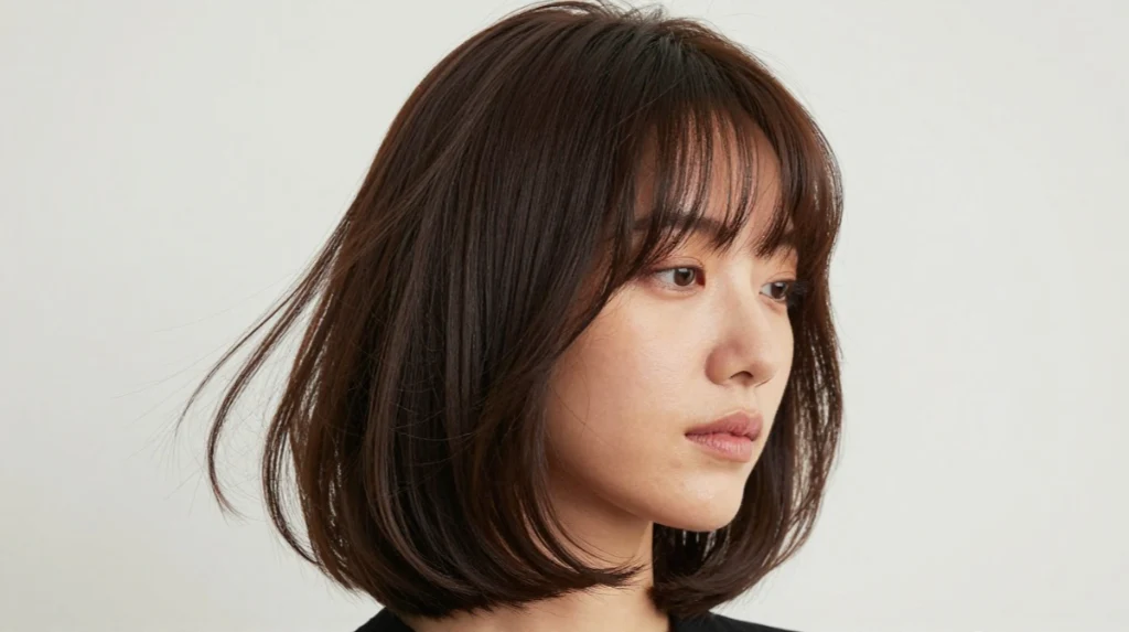A Soft Lob With Face Framing Layers