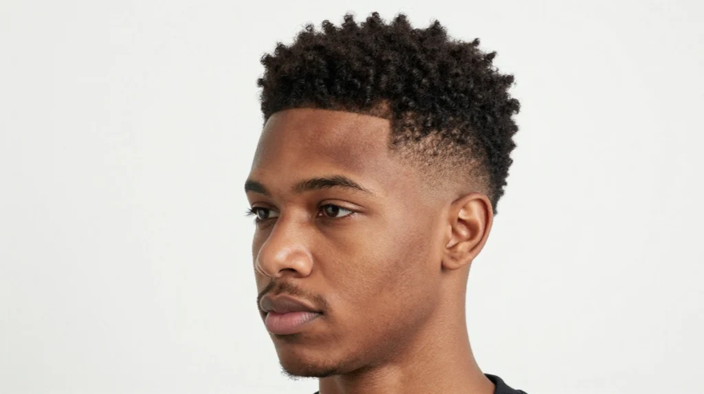 Afro Caesar Fade