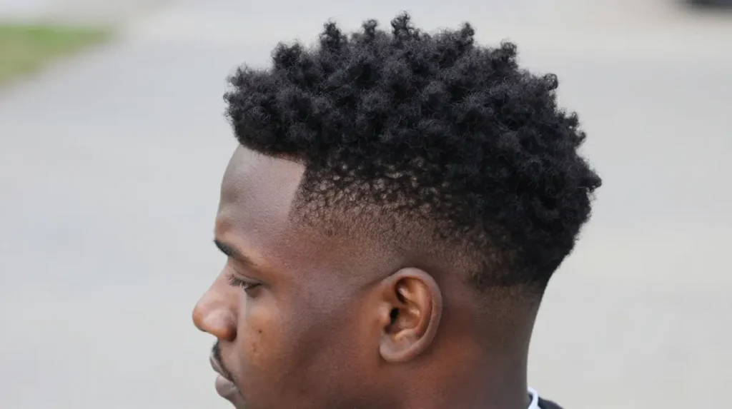 Afro Fade for Volume on Top