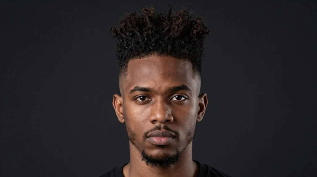 Afro Mohawk Fade