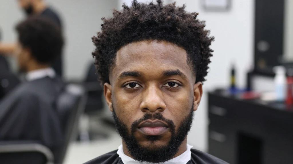 Afro with Shape Up and Line Up