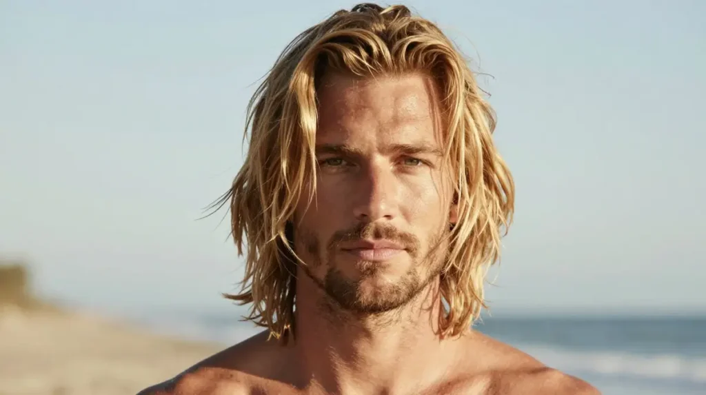 Beach Blonde Men Look